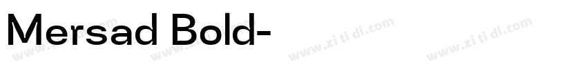 Mersad Bold字体转换